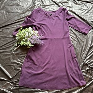 Ann Taylor factory purple professional dress with pockets